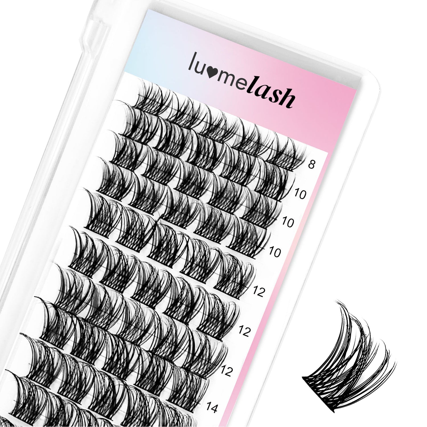 Dramatic D Curl DIY Cluster Lashes Mixed Length