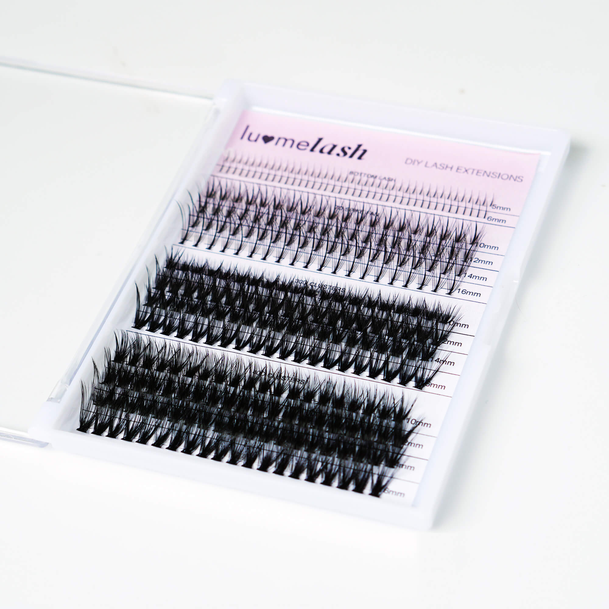Pro-Volume DIY Cluster Lashes Mixed Length (Bottom Lash / 7D Spike Fan / 30D / 40D Clusters)