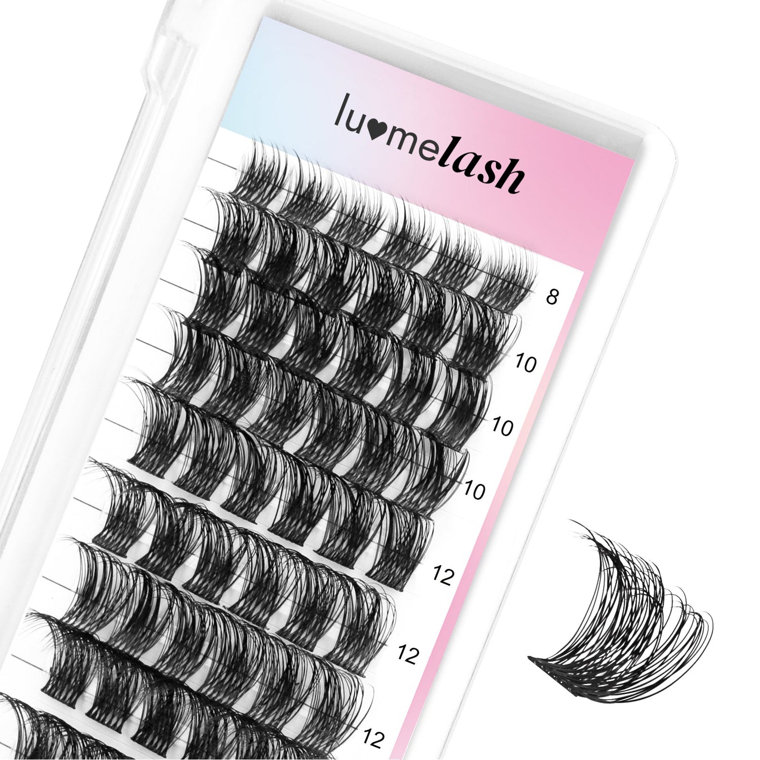 Dramatic D Curl DIY Cluster Lashes Mixed Length