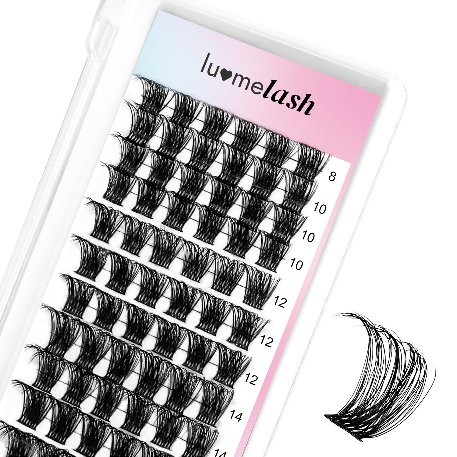 Dramatic D Curl DIY Cluster Lashes Mixed Length