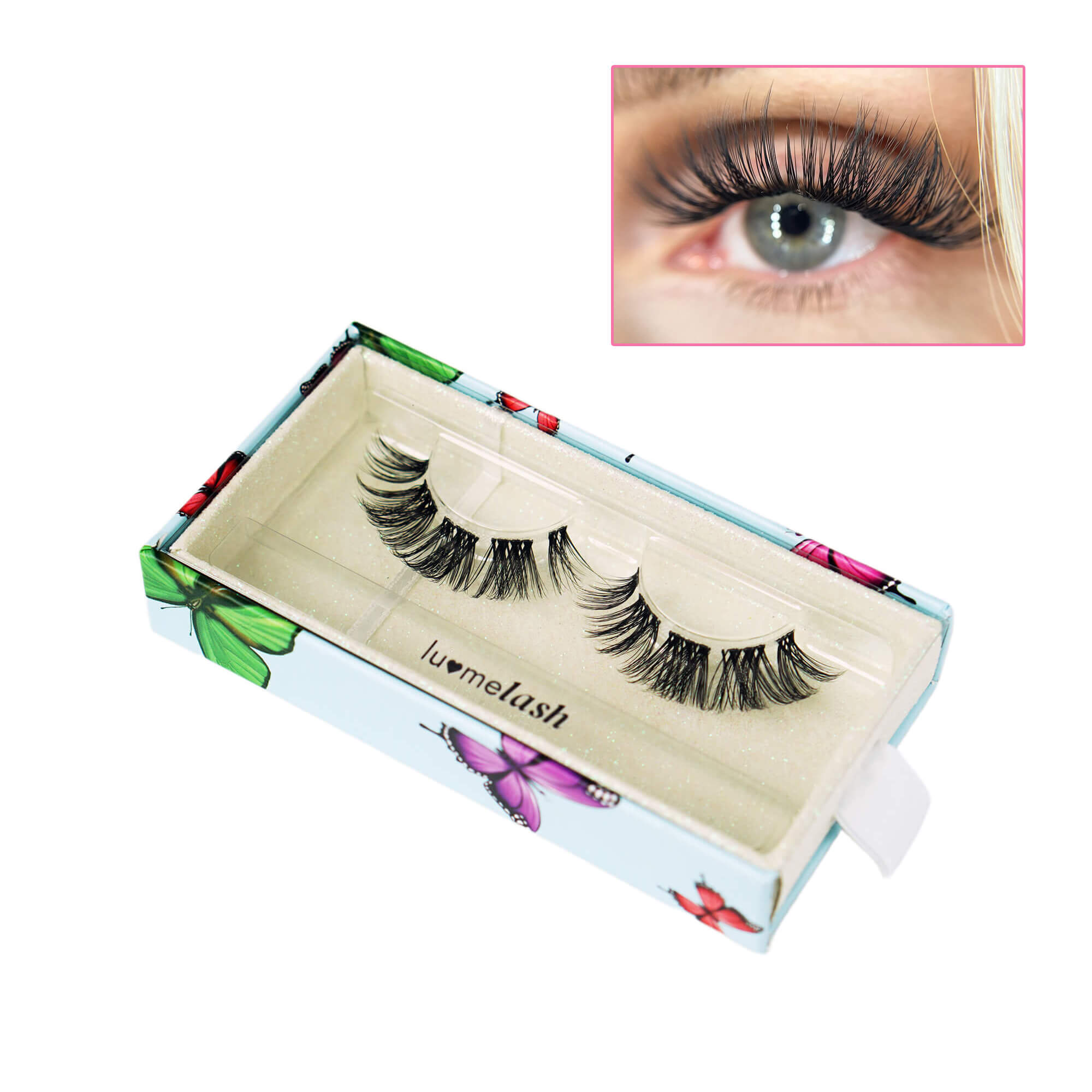 Dramatic Cat-Eye Full Volume DIY Pre-Cut Cluster Lashes