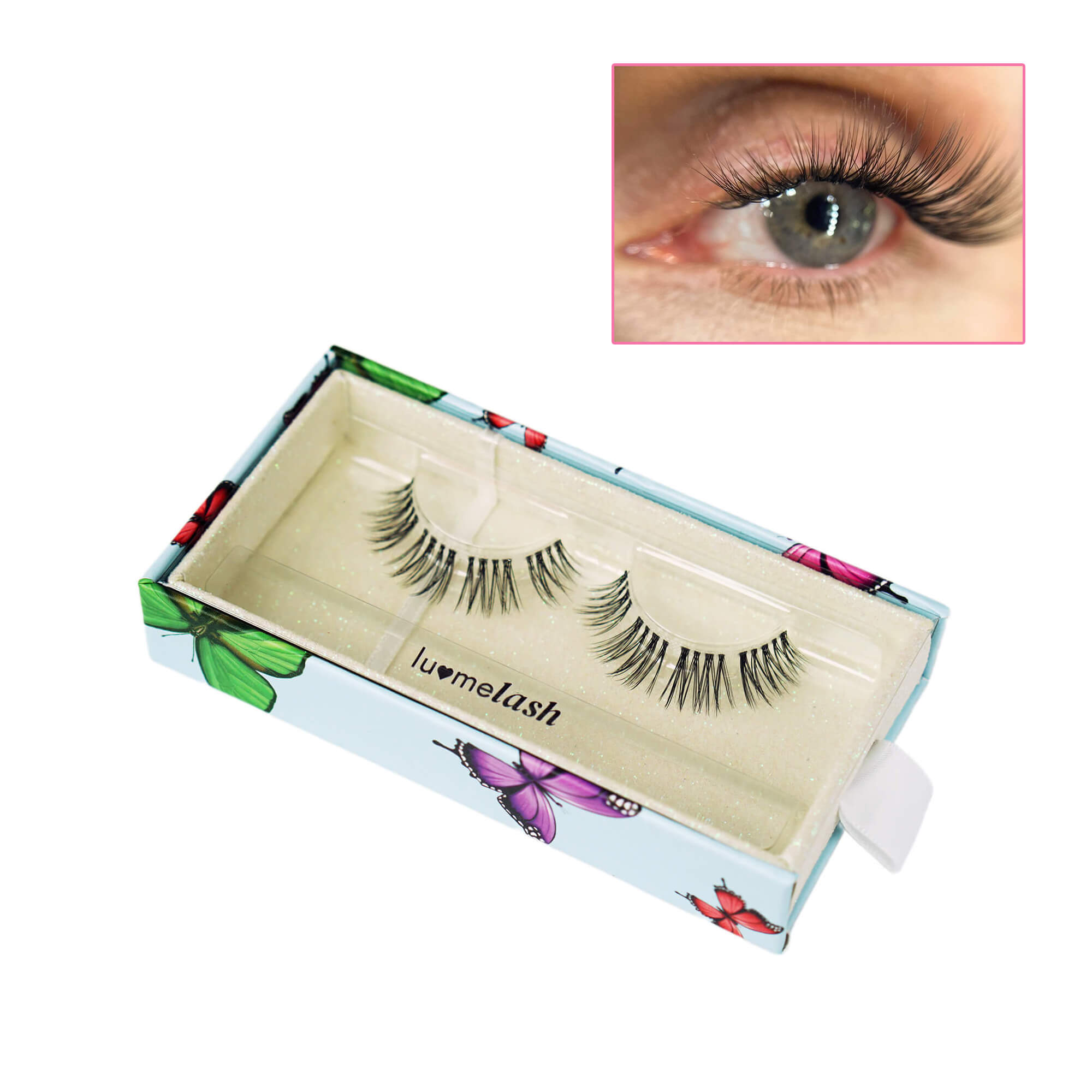Glamorous Cat-Eye Natural Volume DIY Pre-Cut Cluster Lashes