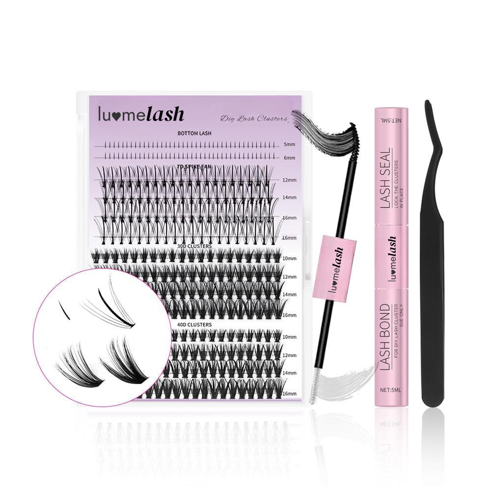 Pro-Volume DIY Cluster Lashes Mixed Length (Bottom Lash / 7D Spike Fan / 30D / 40D Clusters)