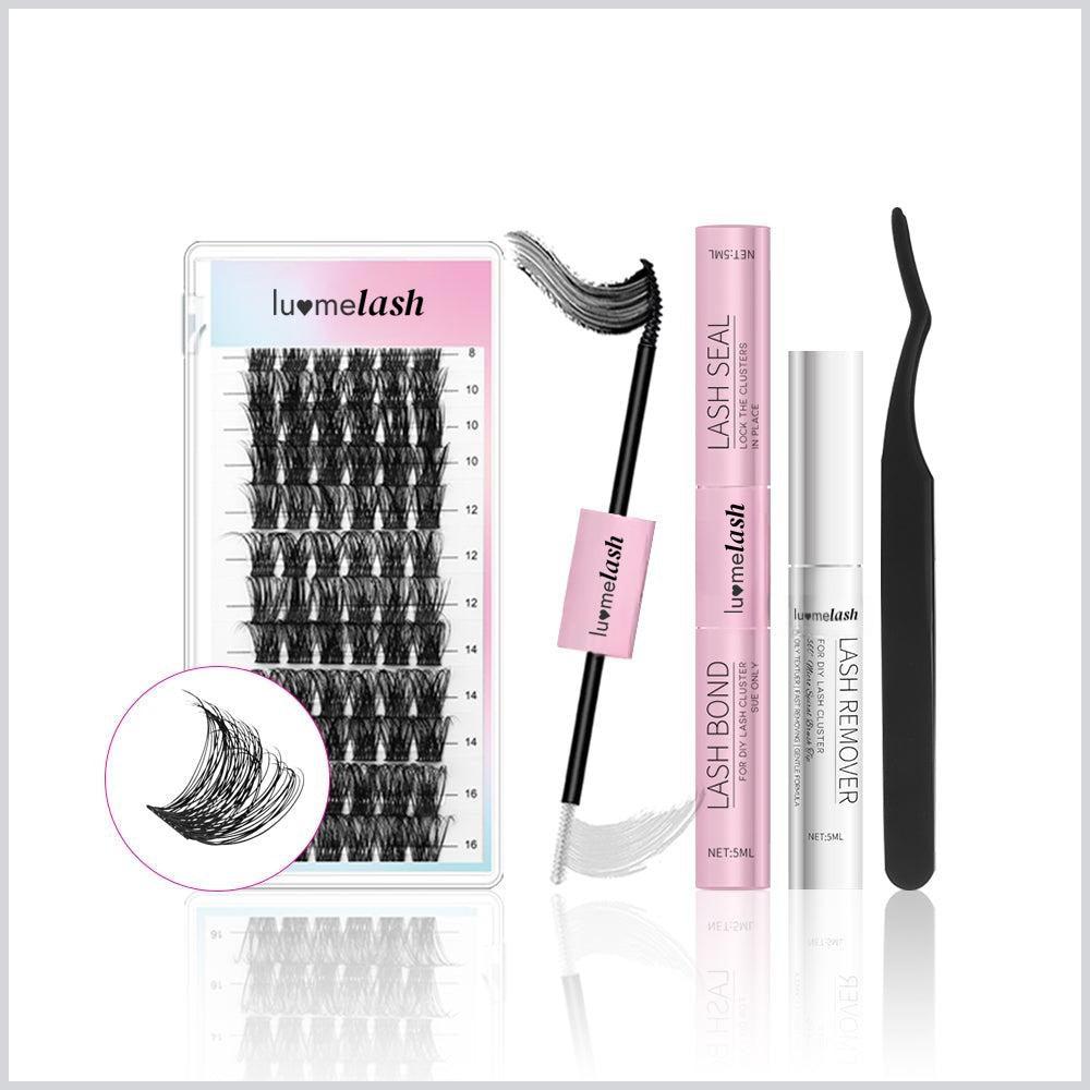 Dramatic D Curl DIY Cluster Lashes Mixed Length