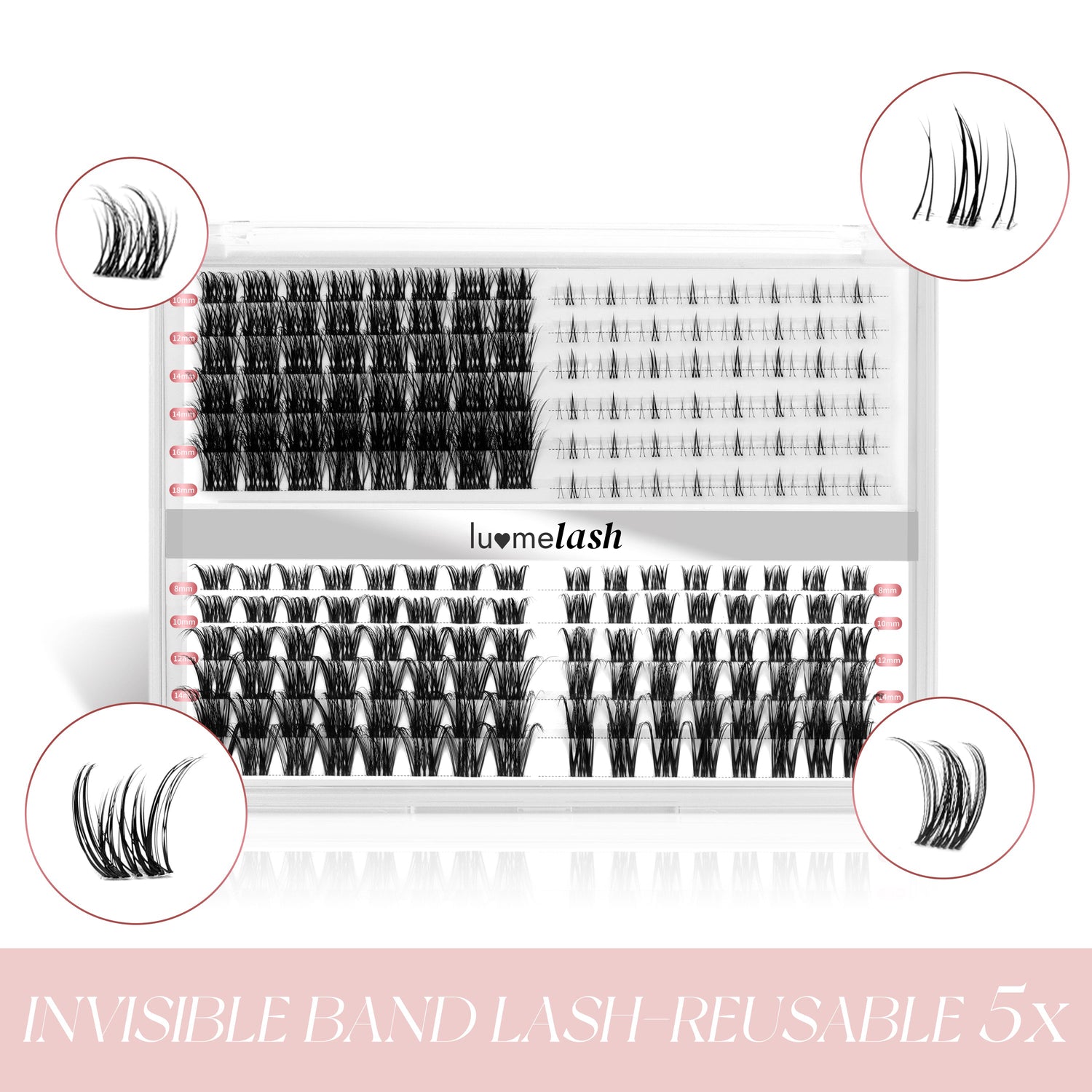 Multi-Style DIY Cluster Lashes Mixed Length