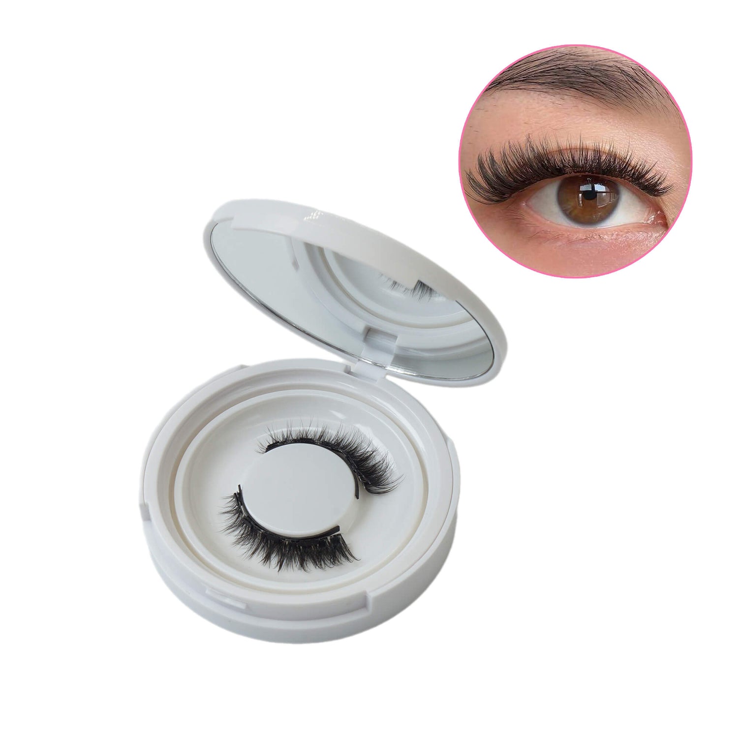 Cat-Eye Full Volume Magnetic Eyelashes without Eyeliner