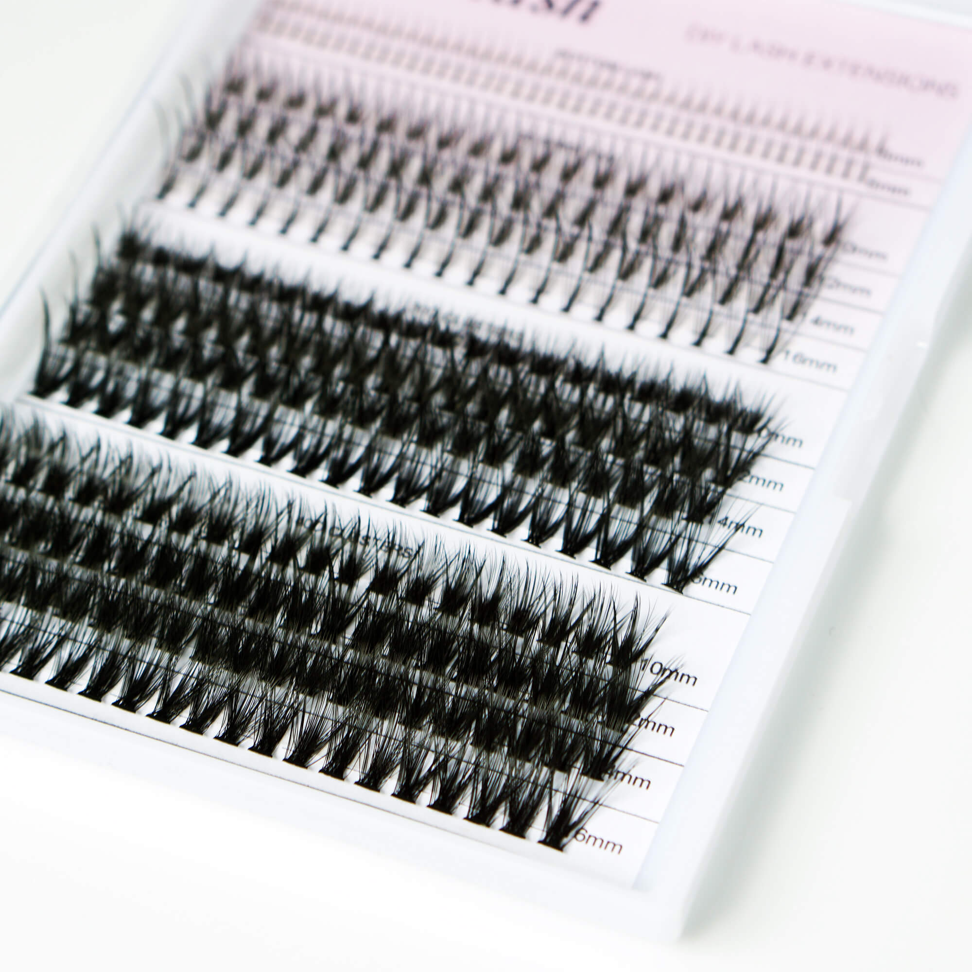 Pro-Volume DIY Cluster Lashes Mixed Length (Bottom Lash / 7D Spike Fan / 30D / 40D Clusters)