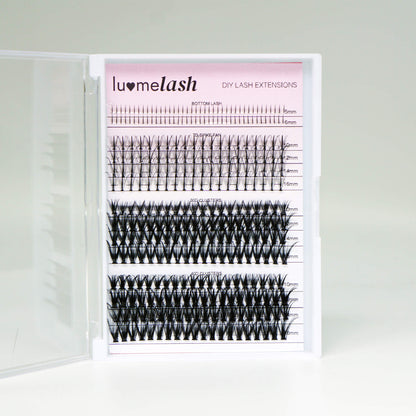 Pro-Volume DIY Cluster Lashes Mixed Length (Bottom Lash / 7D Spike Fan / 30D / 40D Clusters)